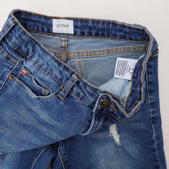 Girl's HUDSON Denim Stretchy Shorts sz 16 - Picture 5 of 8